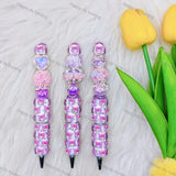 Purple Hood Devil Girl DIY Beadable Pens Wholesale, Beadable Pens Supplies2