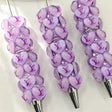 Purple Luxury LV Print Heart Beadable Pens Wholesale, Matches All Focal Beads & Pen Toppers