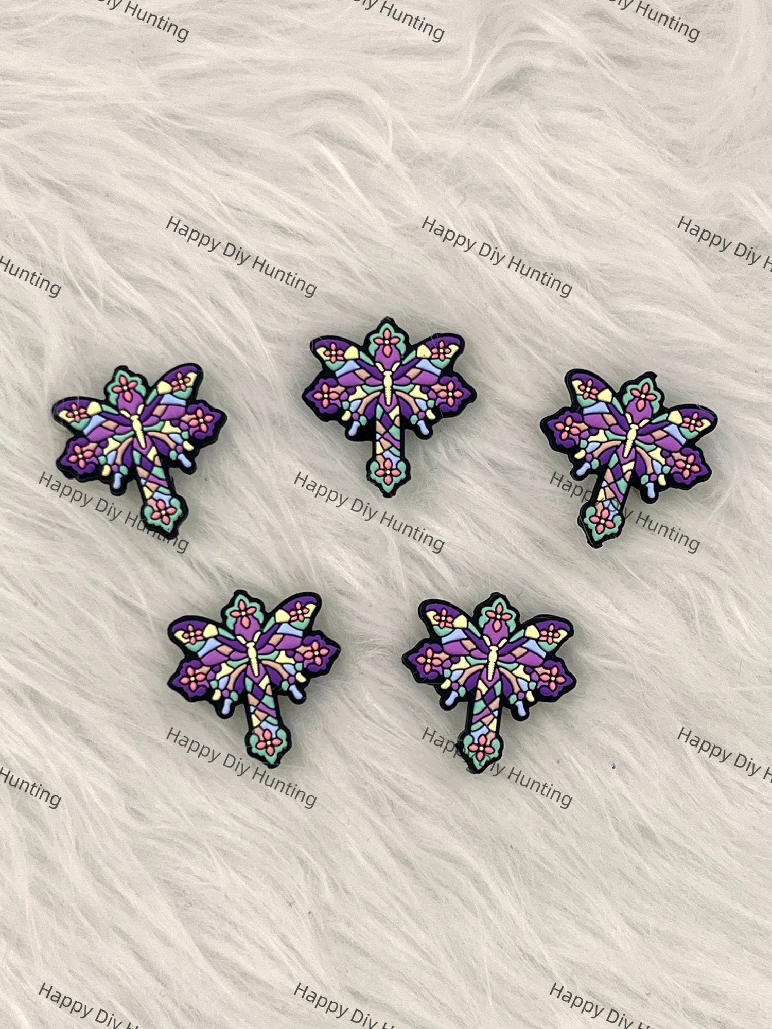 Purple Magic Stick Silicone Focal Beads Wholesale