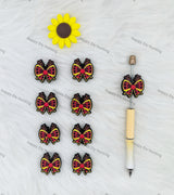 Puzzle Bow With Christmas Antler Silicone Focal Beads Wholesale, silicone focal beads for pens