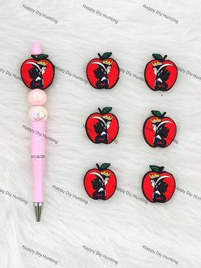 Handmade Beadable Pen with Fairytale Silicone Beads