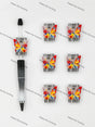 Handmade Beadable Pen with Positive Quote Silicone Beads