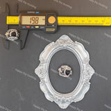 20mm Silver Bow Heart Rhinestone Beads for DIY Beadable Pens