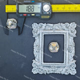 19mm Silver Border Large Gem Rhinestone Beads for DIY Beadable Pens