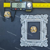 19mm Silver Border Large Gem Rhinestone Beads for DIY Beadable Pens