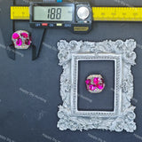 19mm Silver Border Large Gem Rhinestone Beads for DIY Beadable Pens