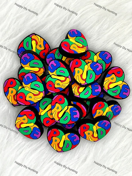 Bright Rainbow Color Silicone Focal Beads for Handmade Pen Decoration