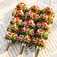 red green 3d christmas house watermelon beadable pens for diy handmade holiday stationery crafts wholesale