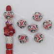 Retro Pinup Lady Face Rhinestone Pearl Clay Beads Bulk for DIY Beadable Pens Betty Boo