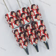retro red‑white adventurous cartoon gentleman print beadable pens for diy silicone focal bead craft wholesale