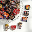 Acrylic focal beads featuring a retro classic TV character print design. Lightweight, nostalgic, and durable, perfect for beadable pens, keychains, and handmade crafts.