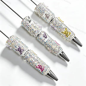 Rhinestone LV Beadable Pens Wholesale, Matches All Focal Beads & Pen Toppers.
