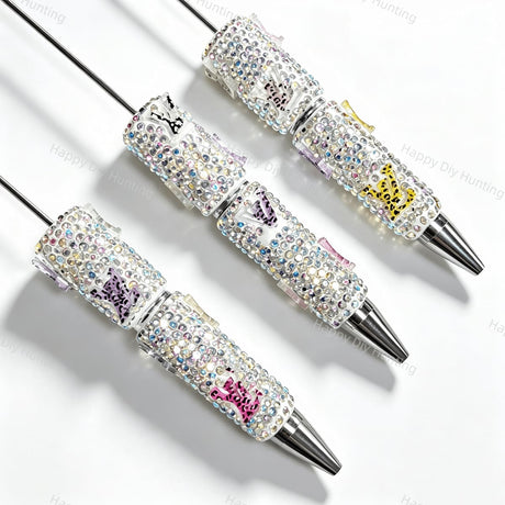 Rhinestone LV Beadable Pens Wholesale, Matches All Focal Beads & Pen Toppers.
