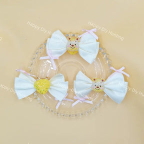 Rhinestone honey bear bow beads crystal rhinestone for DIY pen jewelry keychain making