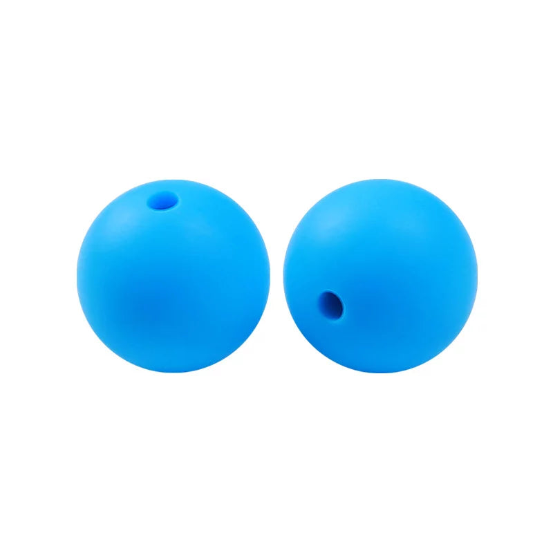 15 mm Solid Colors Silicone Focal Beads