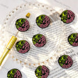 round black base pink green witch hat print silicone focal beads large hole beads for diy beadable pen handmade craft wholesale