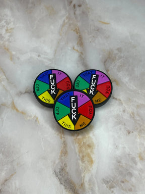 Spin the Wheel F word Focal Beads for Pens