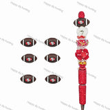 3D San Francisco 49ers Football team Silicone Focal Beads Wholesale, silicone focal beads for pens