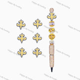 New Orleans Saints Football team Silicone Focal Beads Wholesale, silicone focal beads for pens