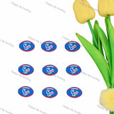 Football team Silicone Focal Beads Wholesale, silicone focal beads for pens