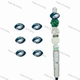3D Philadelphia Eagles Football team Silicone Focal Beads Wholesale, silicone focal beads for pens