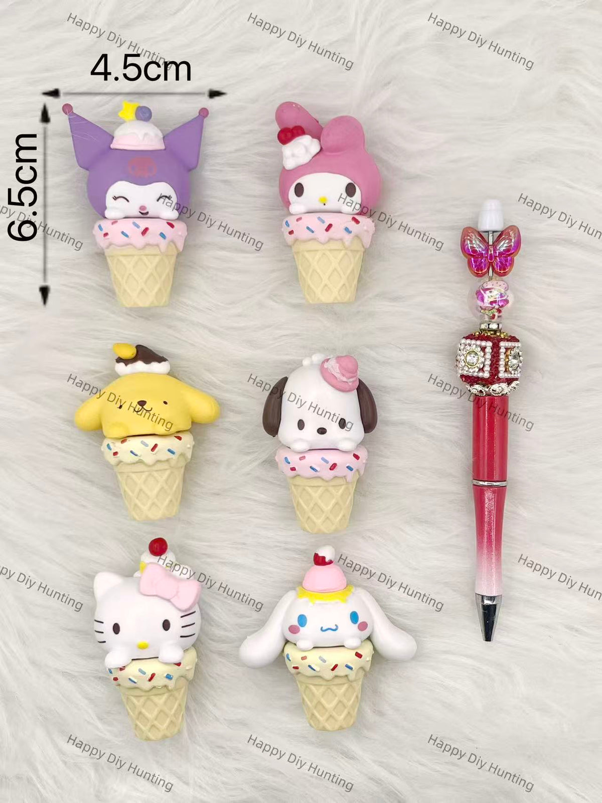SanSan Family Ice Cream Pen topper(No Hole)