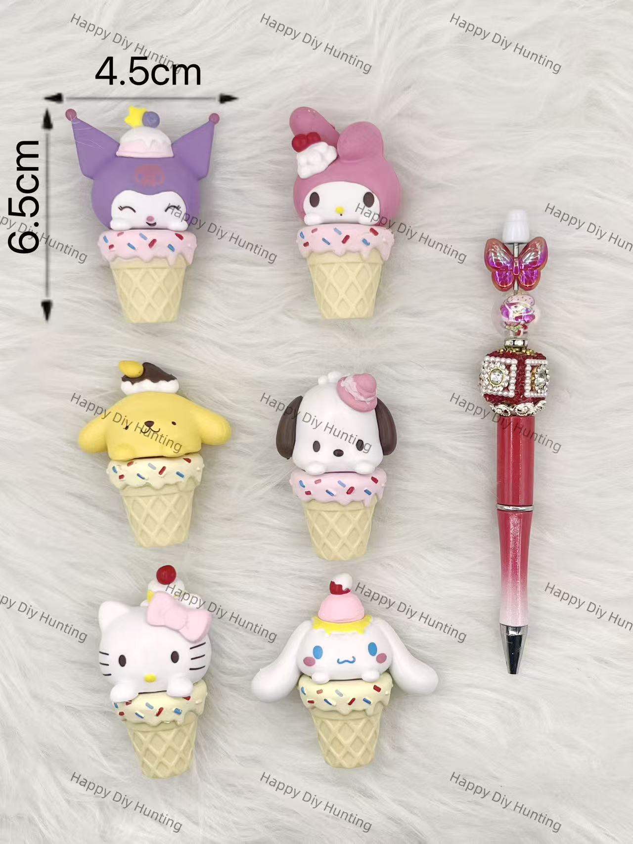 SanSan Family Ice Cream Pen topper(No Hole)