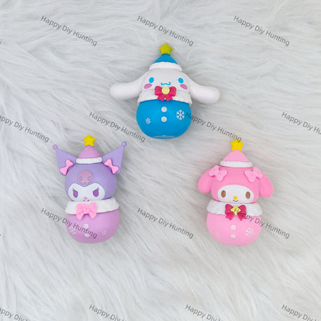 Sansan Family Series dressed as a cute snowman Pen Topper(No Hole)
