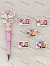 Handmade Beadable Pen with Sassy Confident Silicone Beads