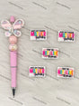 Handmade Beadable Pen with Sassy Confident Silicone Beads