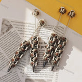 Halloween Screaming Ghost Holding Red Rose Printed Rhinestone Beadable Pens, Gothic Spooky DIY Handmade Craft Bead Pens Wholesale