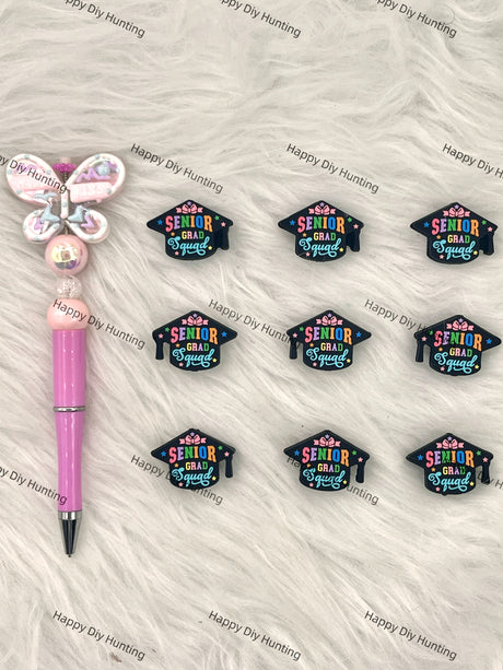 Senior Grad Squad Silicone Focal Beads Wholesale, silicone focal beads for pens