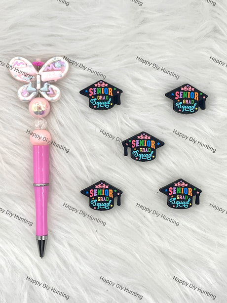 Senior Grad Squad Silicone Focal Beads Wholesale, silicone focal beads for pens
