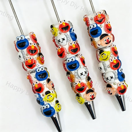 Sesame Street Beadable Pens Wholesale, Matches All Focal Beads & Pen Toppers