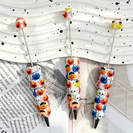 Sesame Street Beadable Pens Wholesale, Matches All Focal Beads & Pen Toppers