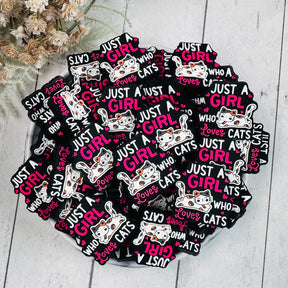 Just a Girl Who Loves Cats Focal Beads