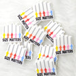 Size matters Silicone Focal Beads, saying focal beads
