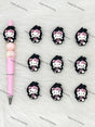 Handmade Beadable Pen with Halloween Silicone Beads