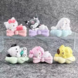 Sleeping Bunny Figurine Pen Topper for Kawaii Stationery & Beadable Pen Decor