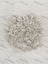 Sliver Star Shape Bead Caps Spacer (They Fit 16MM Beads) BC-008