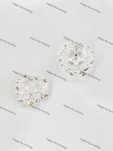 Sliver Star Shape Bead Caps Spacer (They Fit 16MM Beads) BC-008