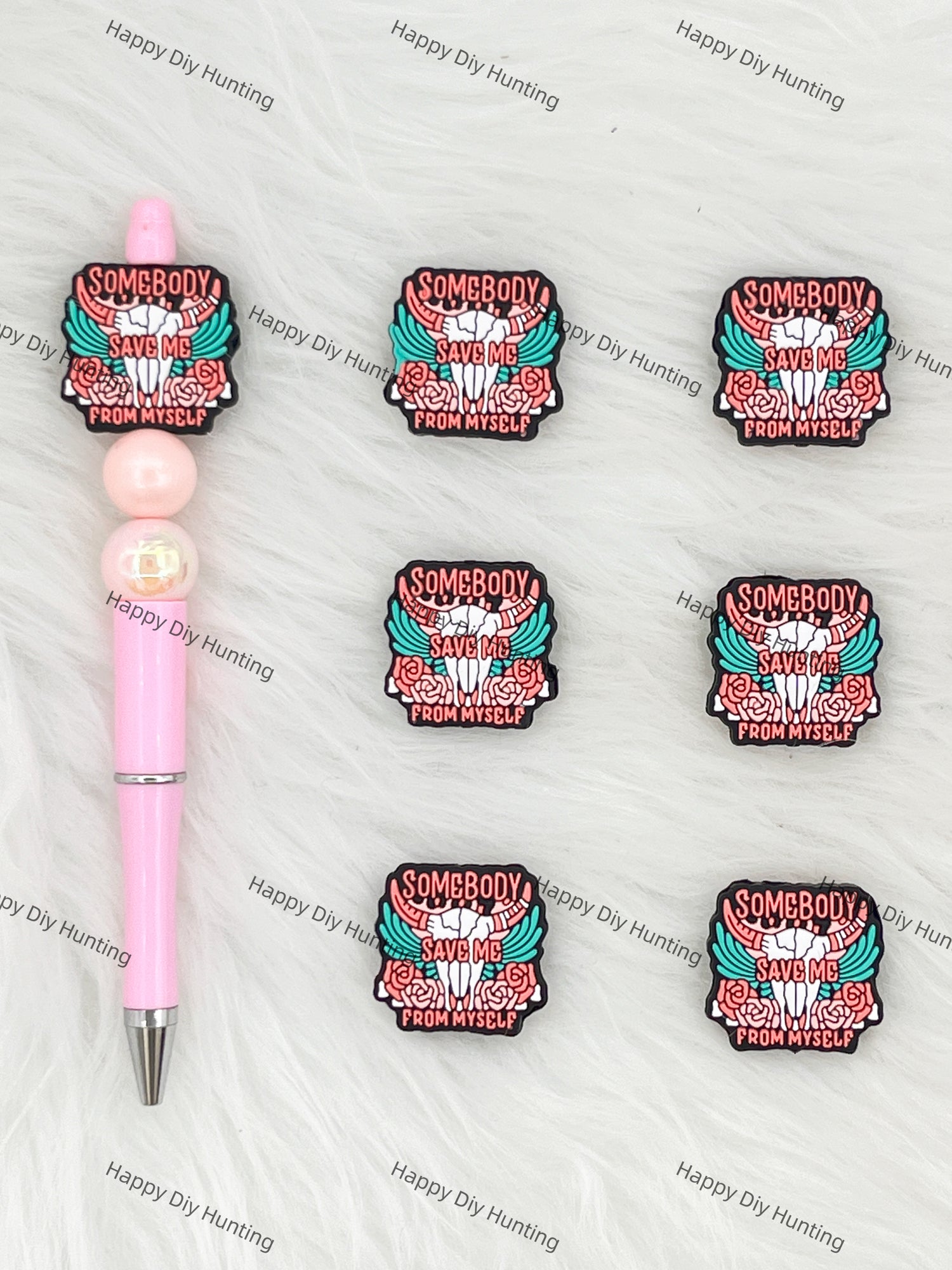 Somebody Save Me From Myself Silicone Focal Beads Wholesale, silicone focal beads for pens