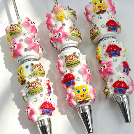 SpongeBob SquarePants Beadable Pens Wholesale,Matches All Focal Beads & Pen Toppers