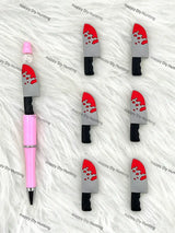 Handmade Beadable Pen with Halloween Horror Silicone Beads