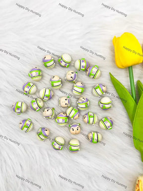 Mini Cartoon Figurine Pen Topper Assembled with Rhinestone Beadable Pen for Craft Showcase