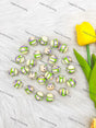 Mini Cartoon Figurine Pen Topper Assembled with Rhinestone Beadable Pen for Craft Showcase