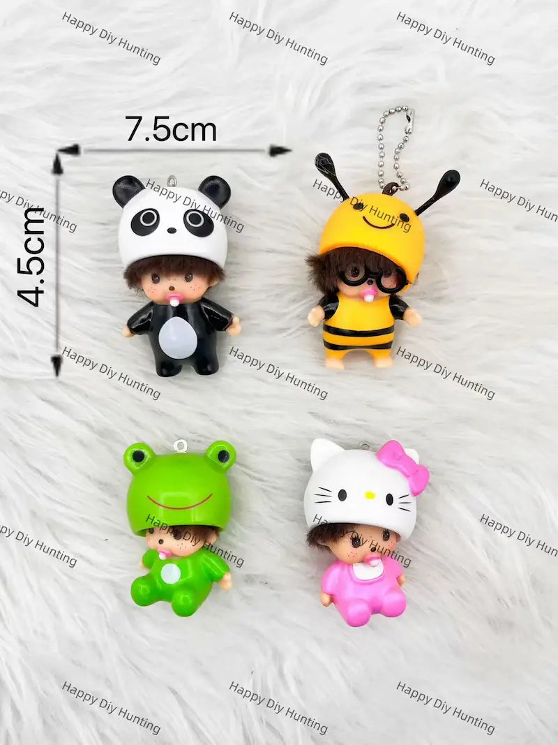 PVC Retro Doll Pen Topper With Perfect Fit Size for DIY Beadable Pen Craft