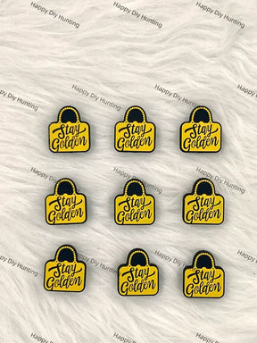 Stay Golden Silicone Focal Beads for Inspirational Quote Beadable Pen