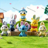 Stitch & Winnie the Pooh Rabbit Cartoon Style Pen Topper