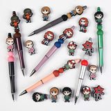 Stranger Things silicone focal beads 7pcs combo mix for DIY beadable pen